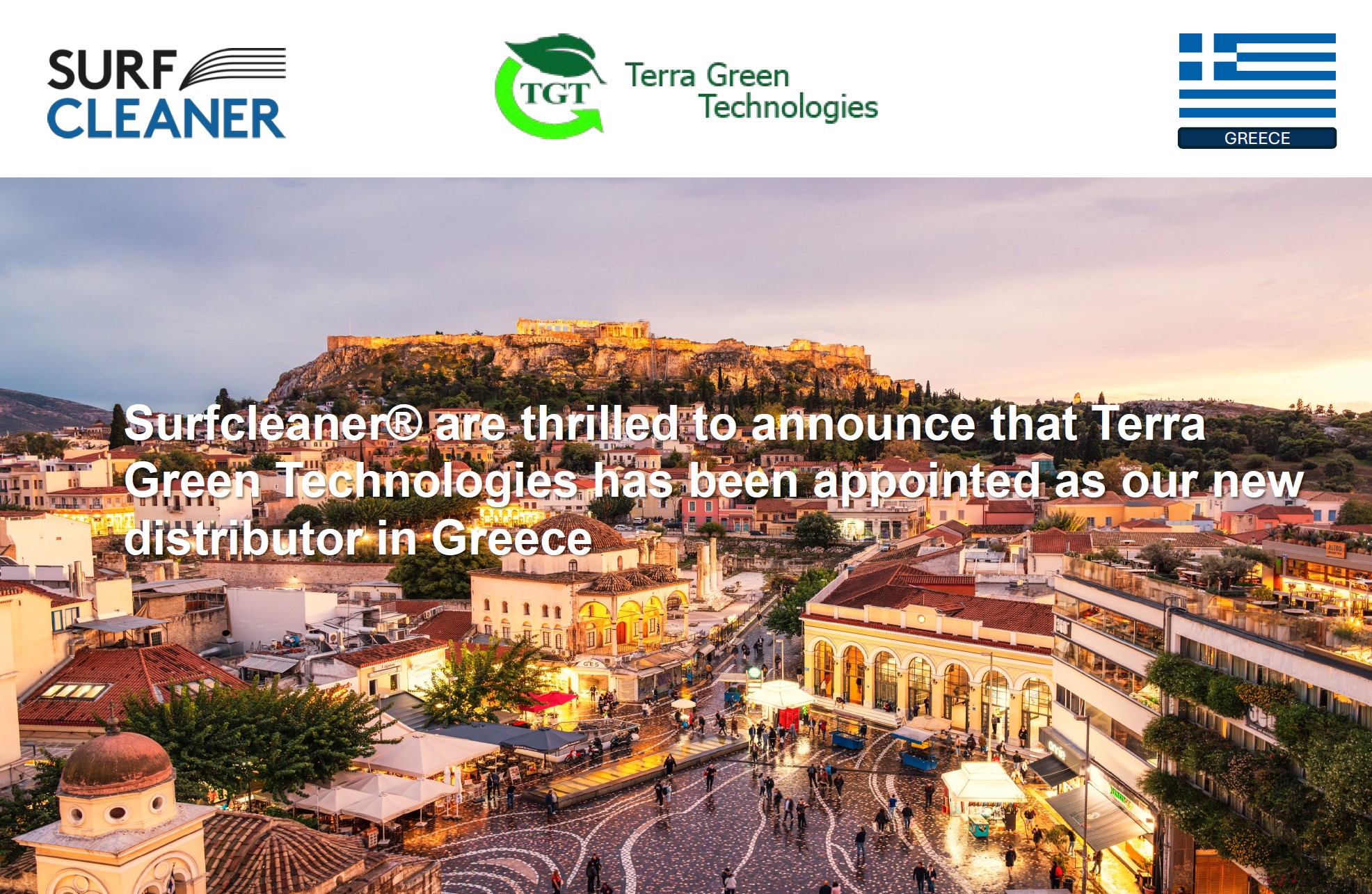 Surfcleaner distributor Terra Green Technologies Greece