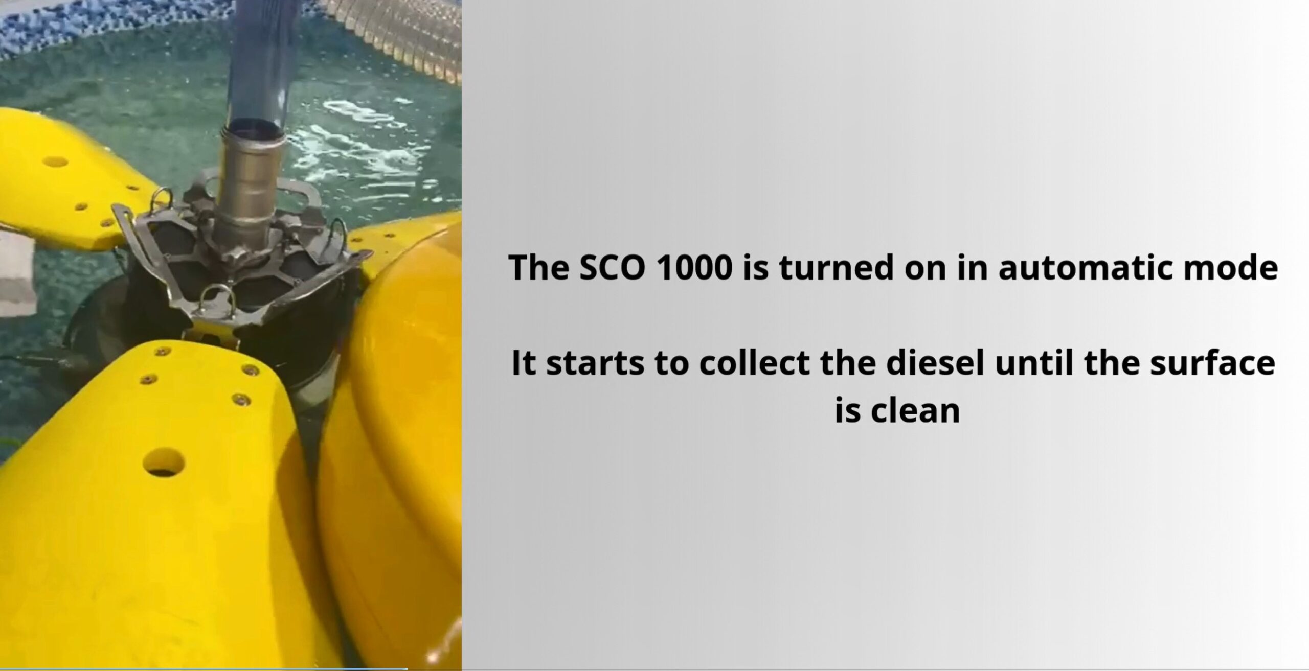 Surfcleaner SCO 1000 separates diesel from water